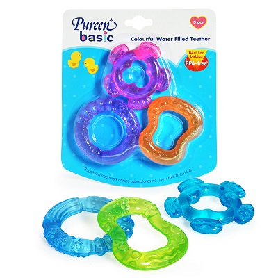 Colourful Water Filled Teethers 3's (NBB T02)